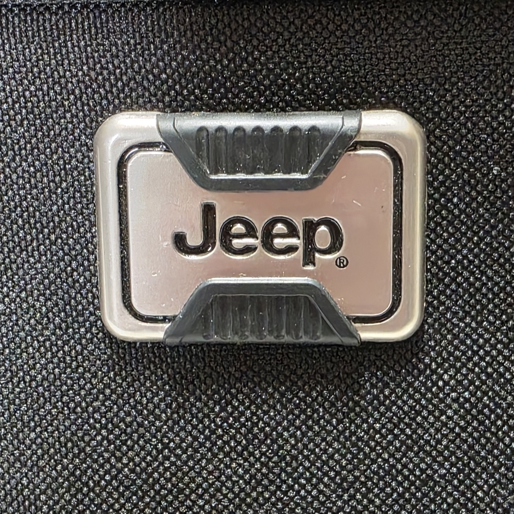 Small Jeep Duffle Bag Zipper Gym Carrier Gray With Strap 15” x 7.5 - Picture 6 of 9
